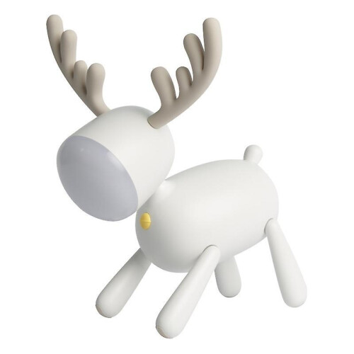 Night Lights Ambient Lighting LED Deer Light Kids Table Lamp White