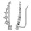 Ear clip-(silver-925 silver) 2