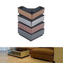 (As show, One size) 4pcs Furniture Sofa Legs Tv Cabinet Bed Support Feet Plastic Adjustable Feet Household Furniture Accessories
