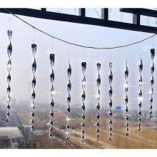 12 Piece Woodpecker Bird Repellers, Reflective Scare Lever Controls to Keep Birds Away from Patio Po