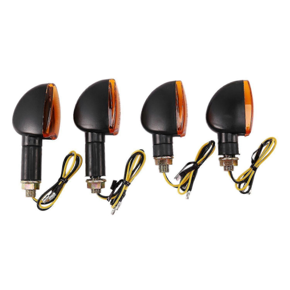 (As Show, One Size) Universal 12V Motorcycle Turn Signal Indicator Compatible Honda Suzuki Light 4121614120925