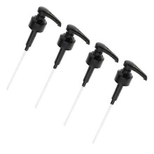 (As show, One size) 4 Pcs Coffee 1 Liter Dispenser Syrup Pump Black Liquid Dispenser For Monin Syrup 10ml Juice Bottle Dispenser Pump