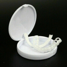 (As show, One size) 2 Sets Snap On False Teeth Upper + Lower Dental Veneers Dentures Tooth Cover Set A