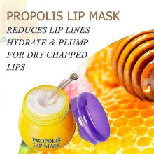 (Honey, One size) 2pcs Portable Mini Lip Masque Moisturizing Fading Lip Lines Lip Balm Professional Lip Care Supplies For