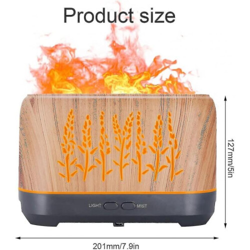 1pc 200ml Simulation Flame Light Air Humidifier 1
