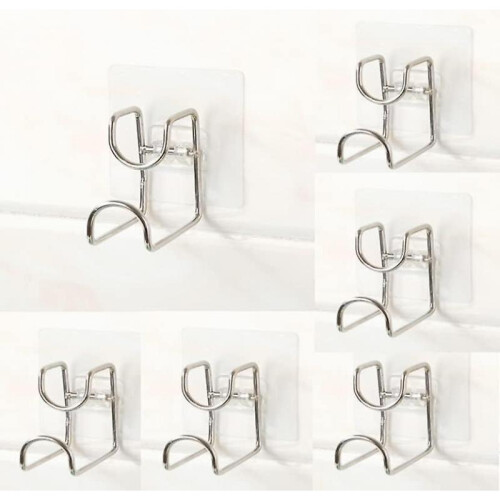 6 Pack Wall Mounted Wash Basins Clear