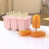 Silicone popsicle machine homemade popsicle mold shape ice cube tray with lid ice cube (pink) 5