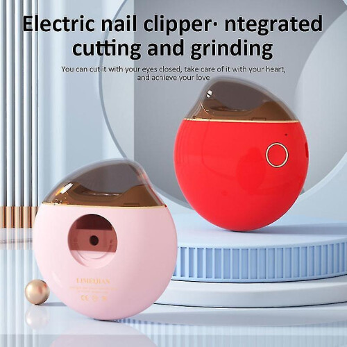 (black)Electric Nail Clipper File Integrated Nail Grinder Nail Clipper Trimmer Automatic 2