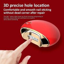 (red) Electric Nail Clipper File Integrated Nail Grinder Nail Clipper Trimmer Automatic