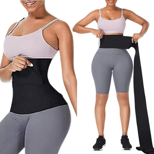 (3m) Women's waist trainer sauna belt abdominal belt plus size 1