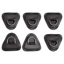 6pcs Stainless Steel Kayak D-ring Buckle Circular D-ring Pvc Patch for Surfboard Raft Inflatable Boa
