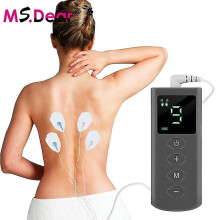Intensities 4 Electrode Pads Ems Muscle Stimulation Pulse Massage Tens Electroe Stimulator Body Mass