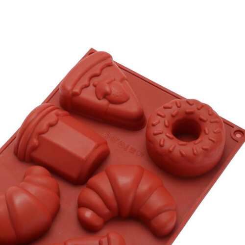Silicone Mousse Cake Mold Food Grade 8 Holes