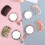 1Pcs Round Rose Flower Mini Handheld Mirror 4