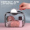 1Pcs Round Rose Flower Mini Handheld Mirror 5