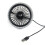 Car Fan USB Fan with LED Light for Car Air Vent 1
