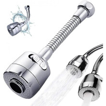 Faucet aerator, extended 360 rotatable