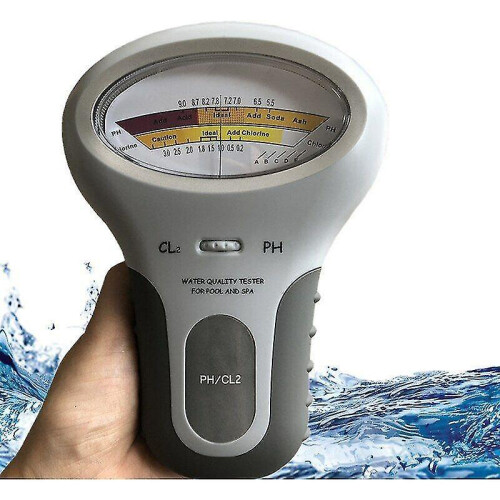 Residual Chlorine and pH Value Tester: One-in-One Water Quality Analyzer, Cl2 Meter