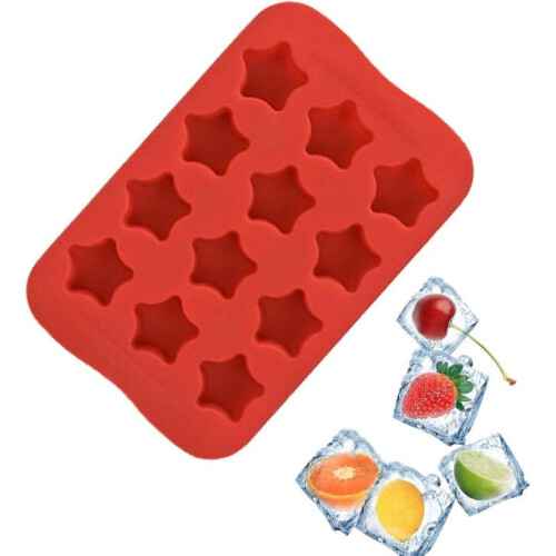 Star Shape Easy Detachable Silicone Ice Tray 2