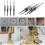 Set of 4 Square Hole Drill Bit Sets, Woodworking Drill Bits Square Hole Drill Bit Square Hole Drilli 10