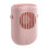 USB Rechargeable Portable Neck Fan (Pink) 1