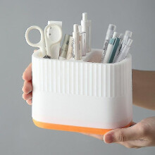 Pencil Holder with Compartment Desktop Storage