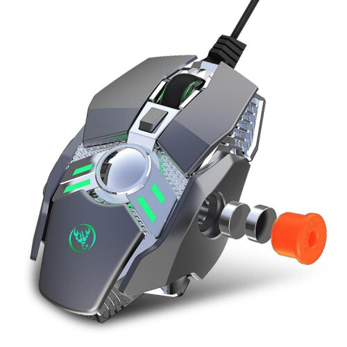 Mechanical Gaming Mouse 7-button Programmable Wired Mouse with Cool Lights 1