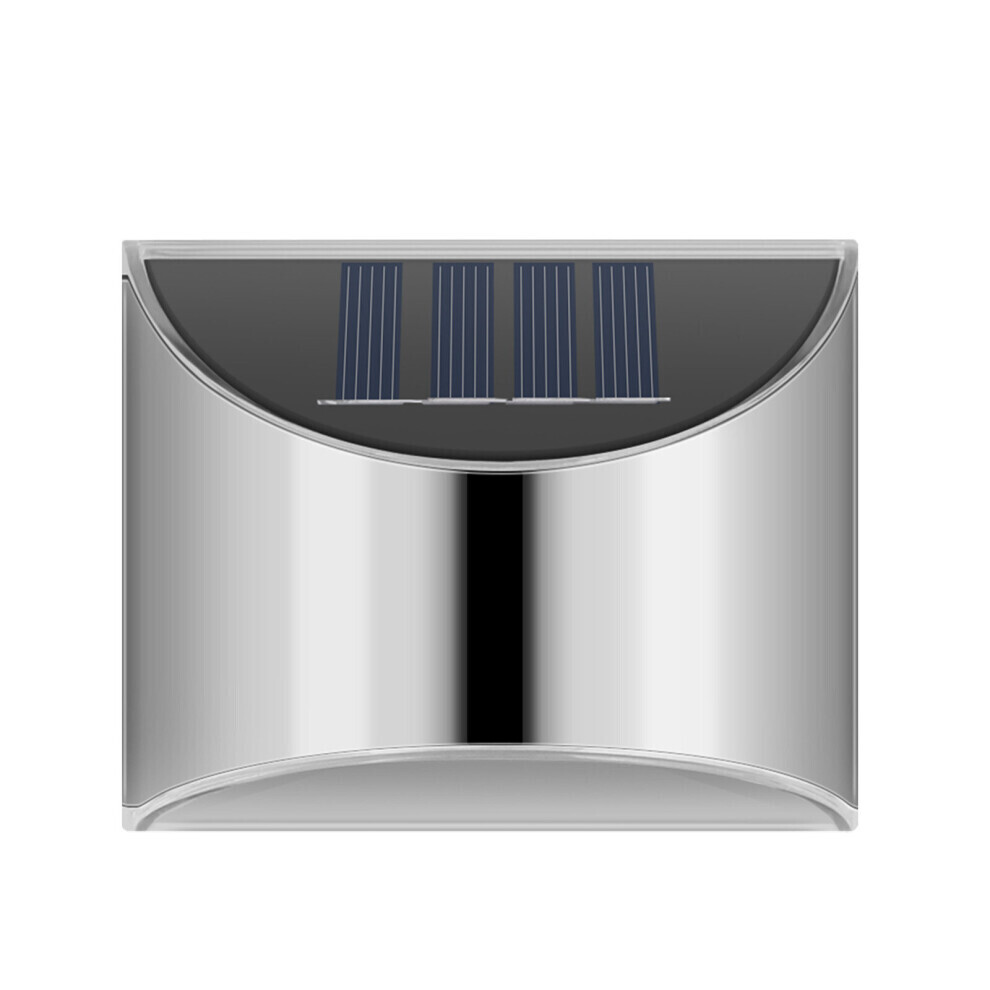 (Warm Light, 1pc) LED Solar Power Garden Fence Lights Wall Light Patio Outdoor Security Lamps New-image-OPC-PHM7ZQK-NEW