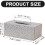 Rectangular Leather Tissue Box Holder 2