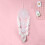 Dream Catcher with 3 Circles, White Lace Feather 5