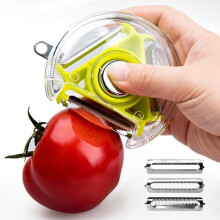in 1 Multifunctional vegetable Peeler, Contains 3 different blades, Good Grips Swivel Peeler, Fruit