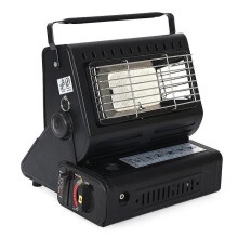 1300W Ceramic Gas Heater Gas Heater Outdoor Camping Fishing Burner Black