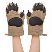 (As show, One size) Cotton Insulated Gloves For Heat Resistance And Comfort, Cooking Gloves Heat Resistant Up To 650f,kitchen Gloves For Oven(coffee)