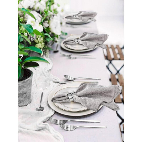 12pcs Napkin Rings for Wedding Dinner Party 2