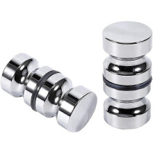 (As show, One size) Aluminum Alloy Shower Door Handles - Bathroom Glass Door Knob (Office Kitchen)