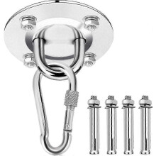 (As show, One size) Ceiling Hook Kit for Hanging Chairs Hammocks Punching Bags and More - Suspension Trainer Hanging Set