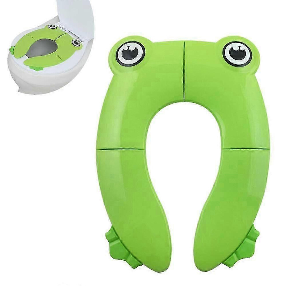 (As show, One size) Foldable Toilet Seat - Travel Potty Seat for Outdoor Use Potty Training