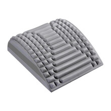 (Grey) Neck and back stretcher professional neck and back massager shock-absorbing sit-up cushion