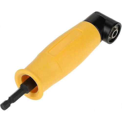 (As show, One size) Right Angle Drill Bit Extension - Hex Bit Holder Adapter for Electric Screwdriver Drill