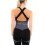 (L) Women's Flexible Textured Panel Sports Bra - Black 4