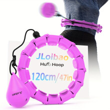 Gewichteter Hula Circle Hoops Für Erwachsene Gewichtsverlust, Infinity Fitness Hoop Plus Size, 24 Abnehmbare Verbindungen, Training Hoop
