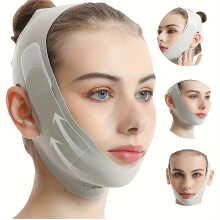 Einstellbare V-Face-Hebemaske Für Schlaf-Anti-Snoring & Festung, Unsichtbarer Doppelkinnkorrekturband,