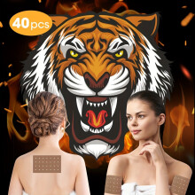 Superstärke Chinesische Kräuterflecken -länger Anhaltende Hitze Für Rücken, Knie, Nacken, Schultern Und Gelenke, Tigerdesign