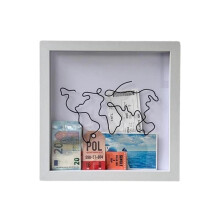 (L, White) Adventure archive box, travel collection box, memory travel box