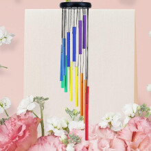 Rainbow Wind Chimes for Outside, Wind Chimes Gifts for Your Friends,Children, Outdoor Wind Chimes wi