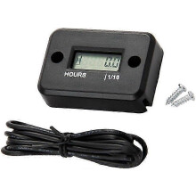 (As show, One size) Waterproof LCD Hour Meter - for Motorcycle ATV Snowmobile and More