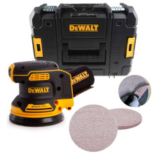 Dewalt DCW210NT Cordless Brushless 18v XR Random Orbital Sander 125mm + 5 x Mesh