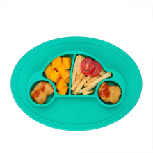 Baby Plate Mini Silicone Placemat Non-Slip for Baby Toddler and Kids Baby Plate with Suction Cup Kid