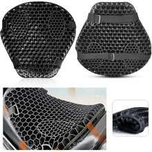 Motorcycle Seat Cushion Gel Shock Absorbing 3d Honeycomb Mesh Motorcycle Seat Cushion Quick Dry Prot