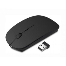 Rechargeable Wireless Mouse Quiet Click for Laptop PC Computer Black